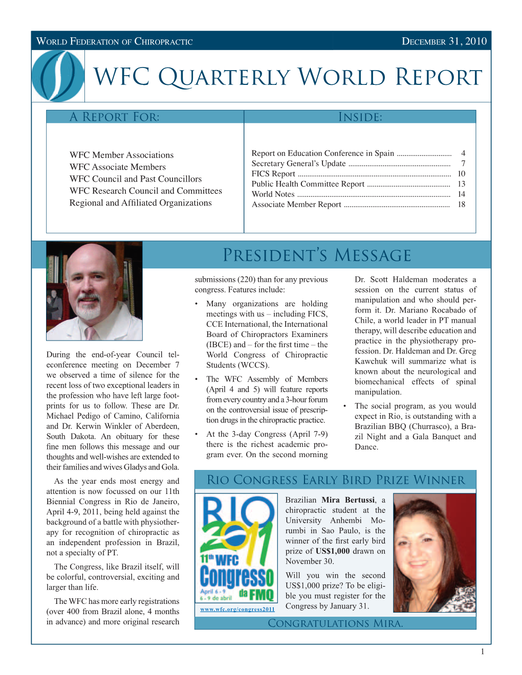 WFC Quarterly World Report