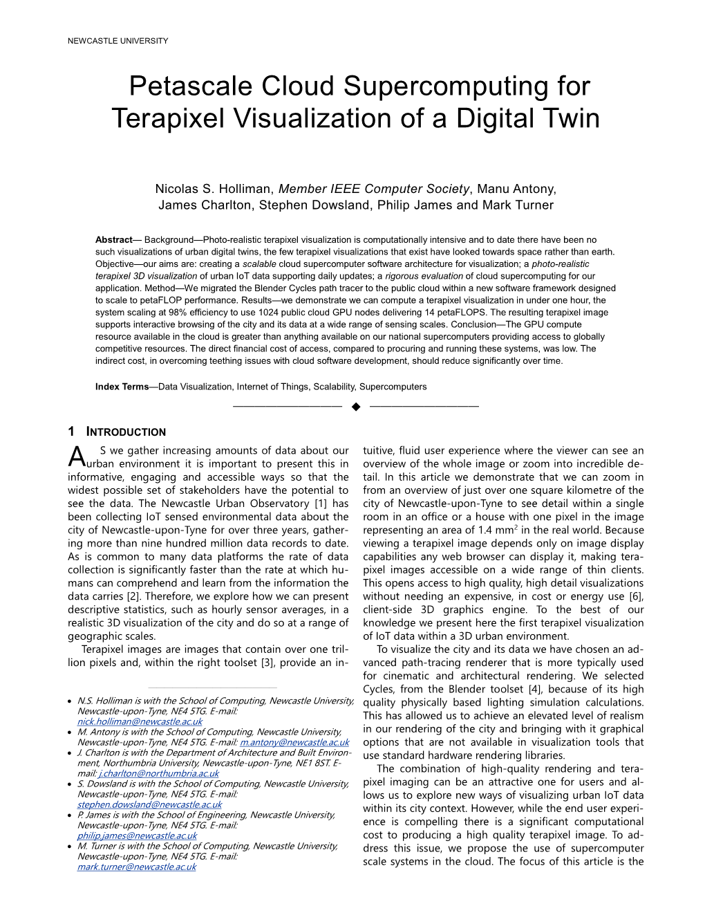 Petascale Cloud Supercomputing for Terapixel Visualization of a Digital Twin