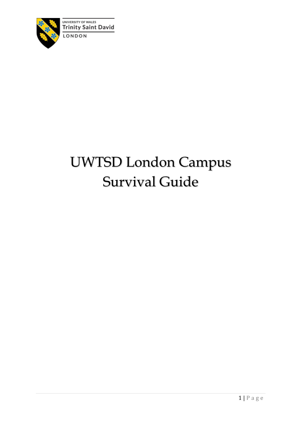 UWTSD London Campus Survival Guide