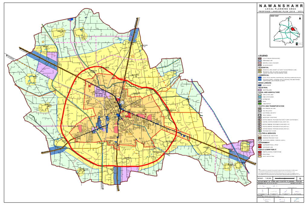 N a W a N S H a H R L O C a L P L a N N I N G a R E a P R O P O S E D L a N D U S E P L a N ( 2 0 1 0 - 2 0 3 1 )