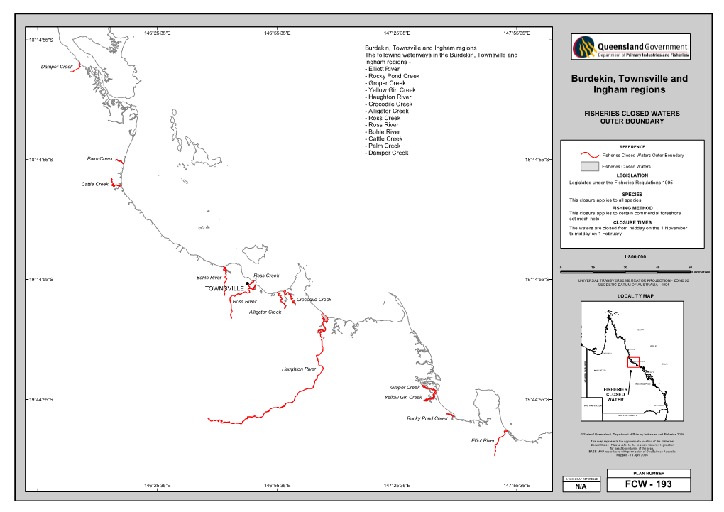 Burdekin, Townsville and Ingham Regions