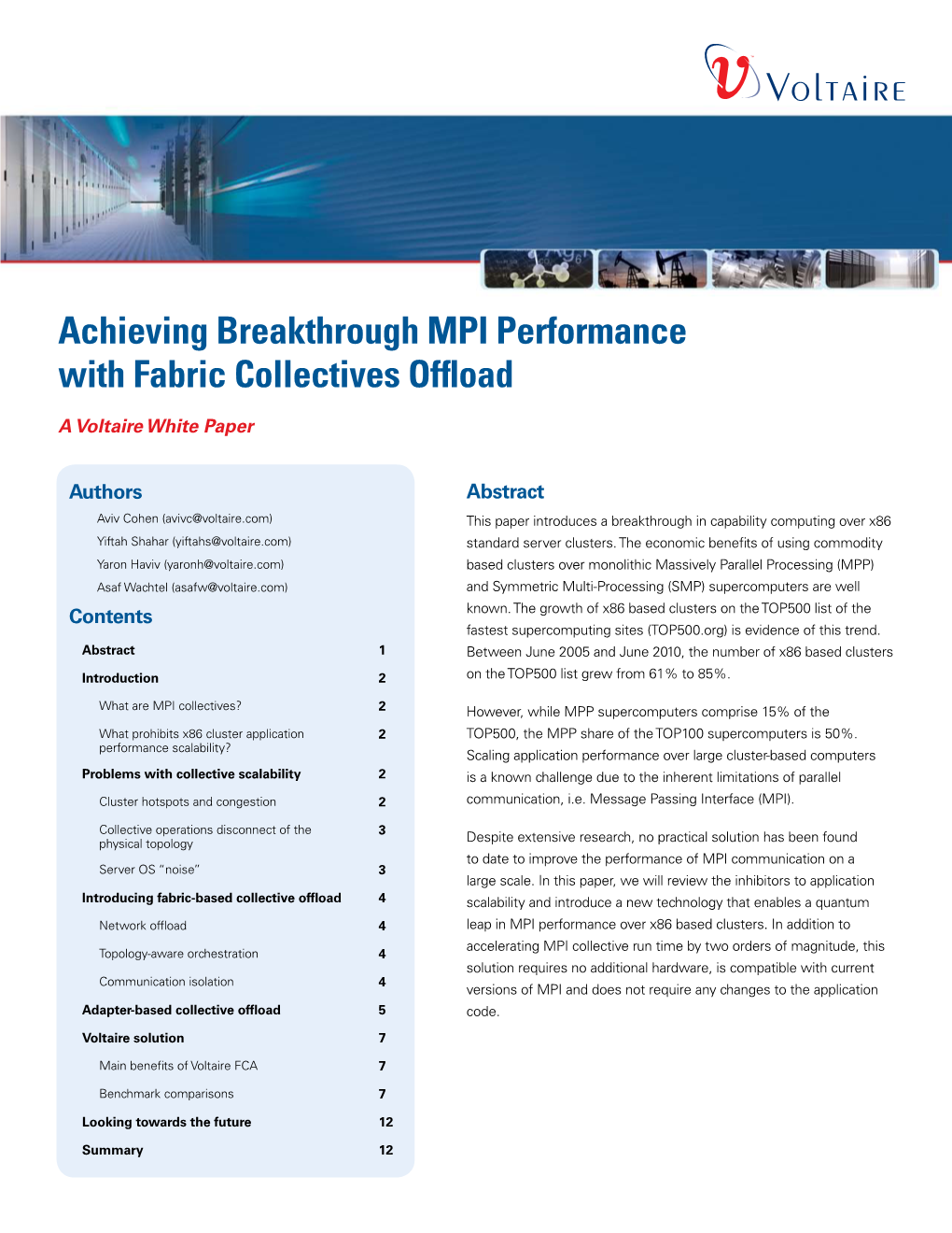 Achieving Breakthrough MPI Performance with Fabric Collectives Offload