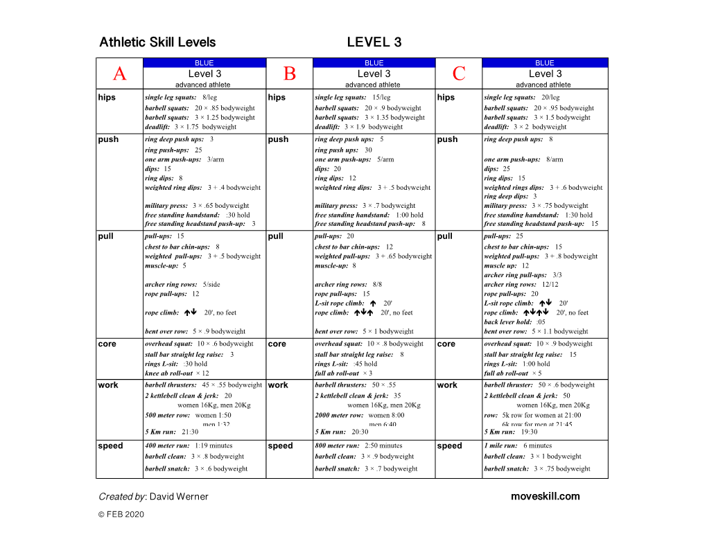 Level 3 Version2.Xlsx