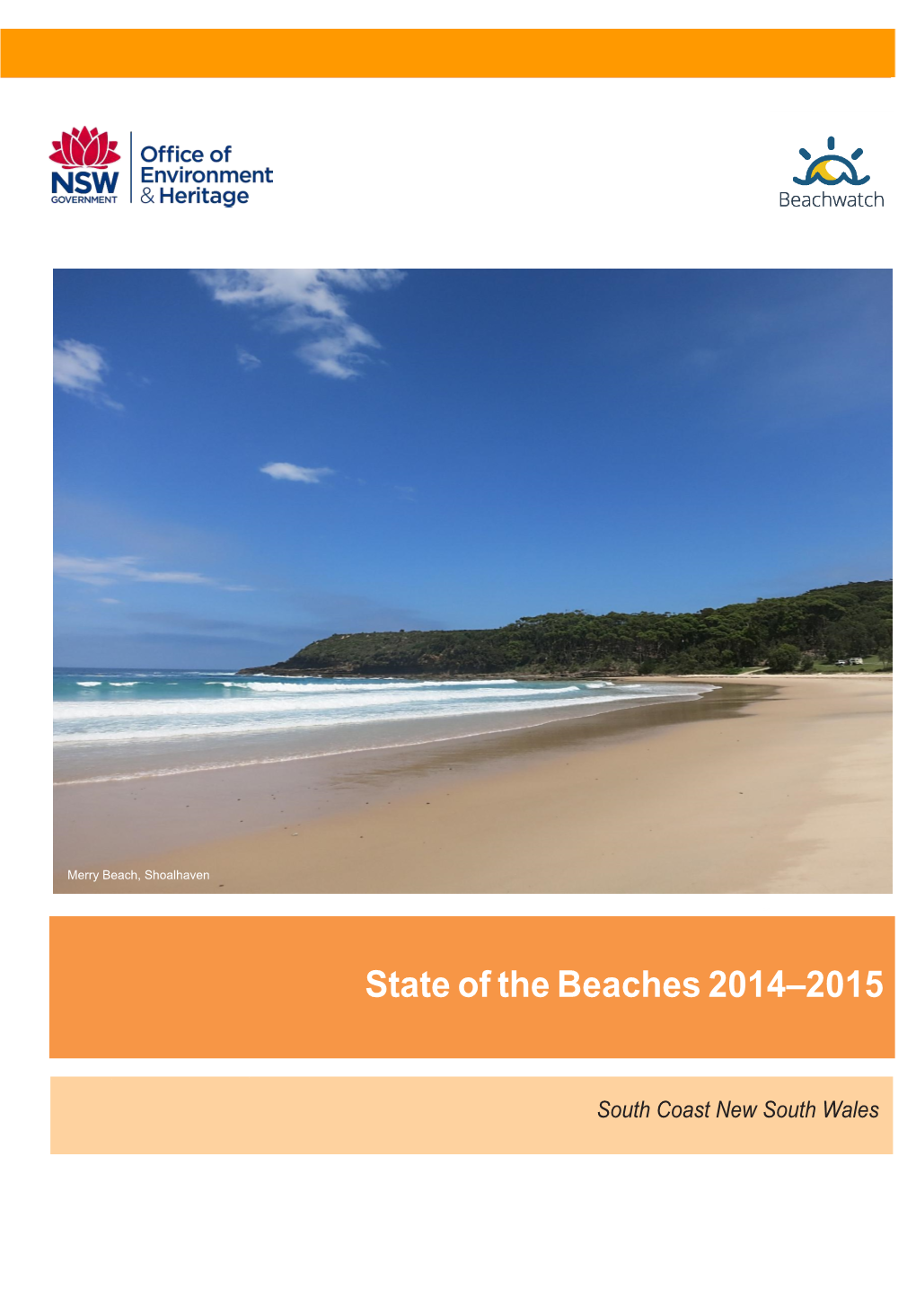 State of the Beaches 2014-2015: South Coast New South Wales