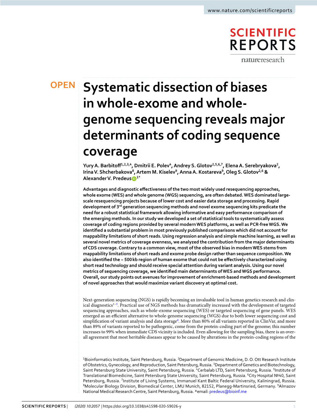 Systematic Dissection of Biases in Whole-Exome and Whole-Genome Sequencing Reveals Major Determinants of Coding Sequence Coverag