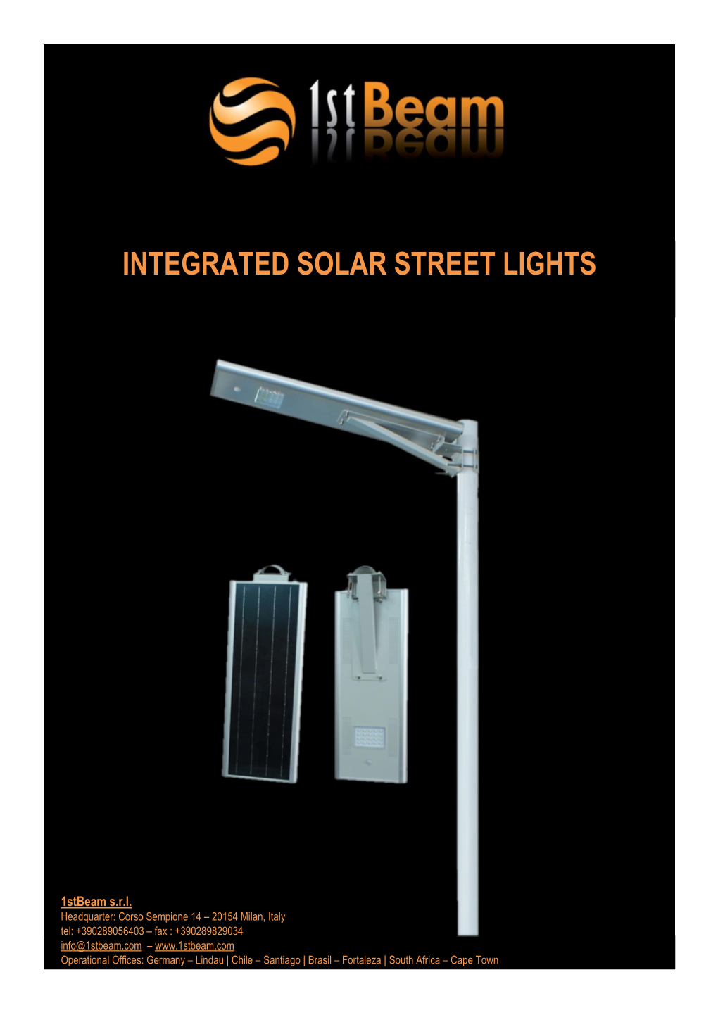Integrated Solar Street Lights
