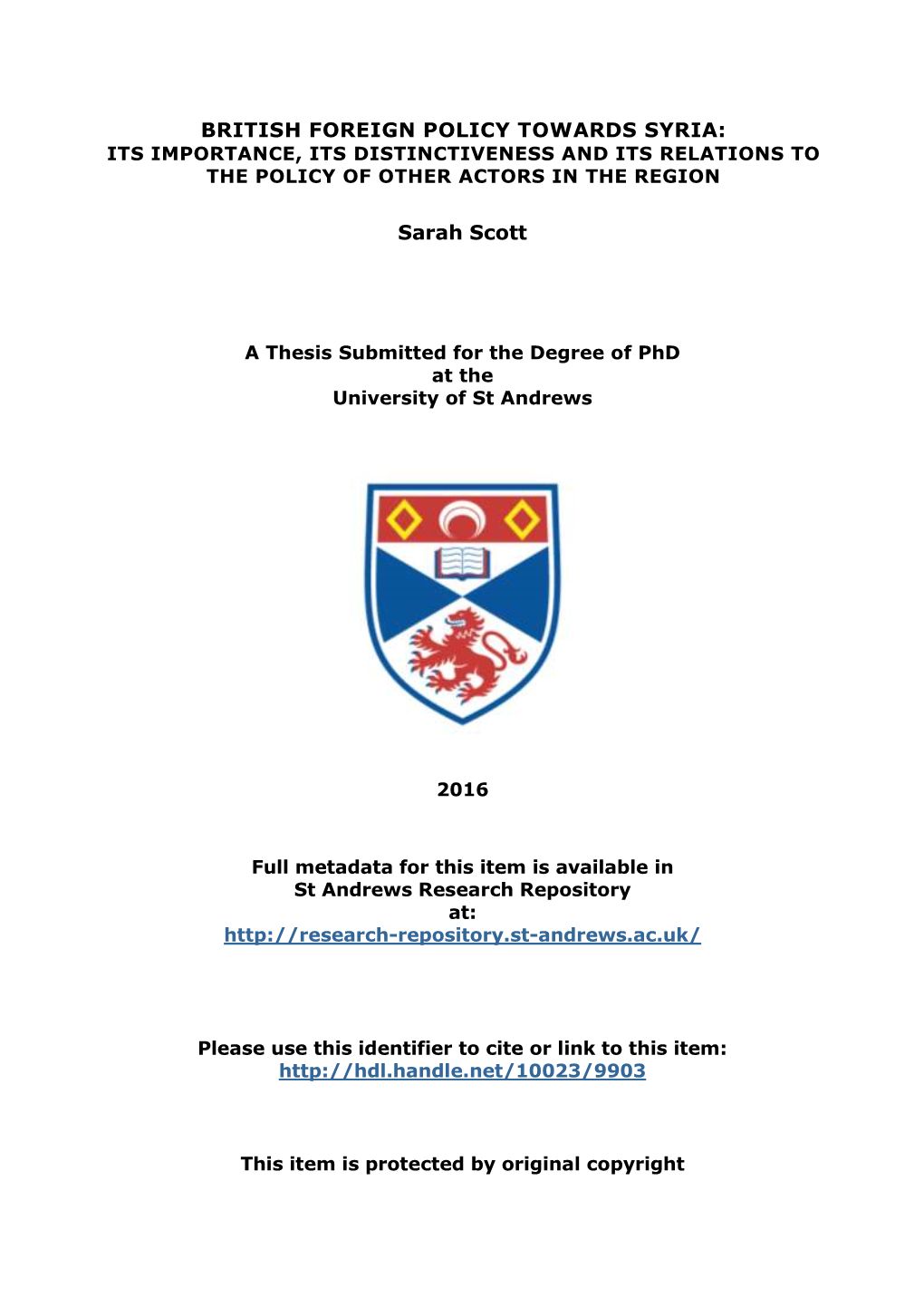 Sarah Scott Phd Thesis