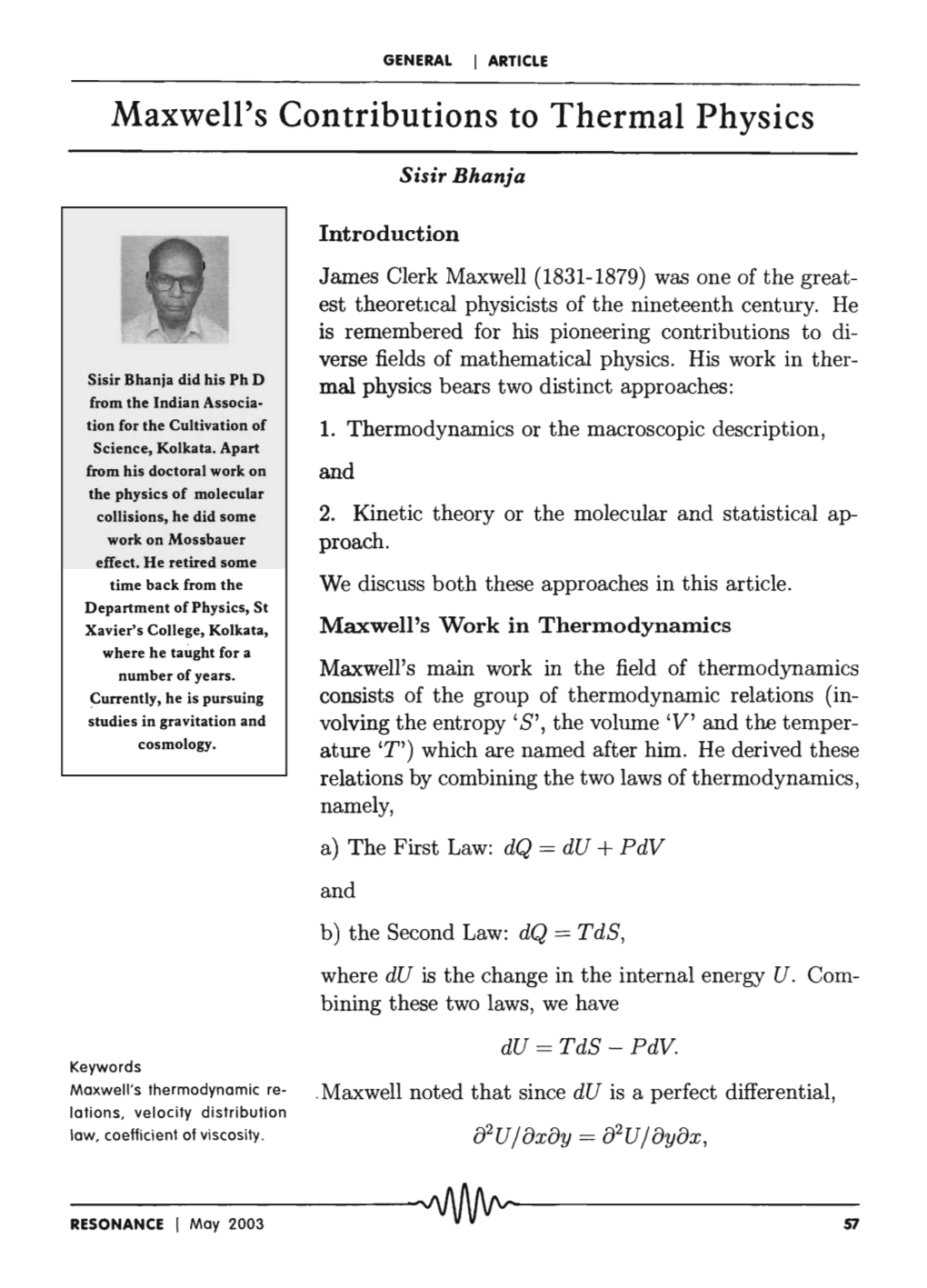 Maxwell's Contributions to Thermal Physics