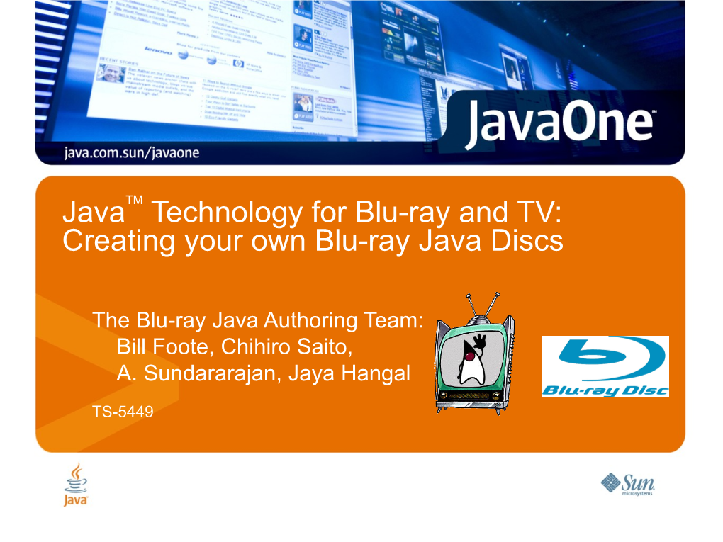 Creating Your Own Blu-Ray Java Discs