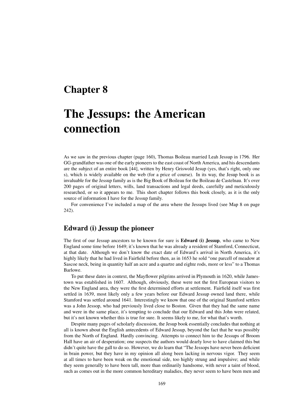 The Jessups: the American Connection
