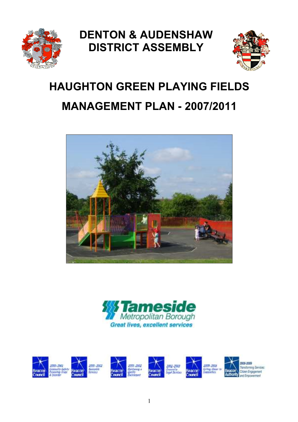 Haughton Green Playing Fields Management Plan 2