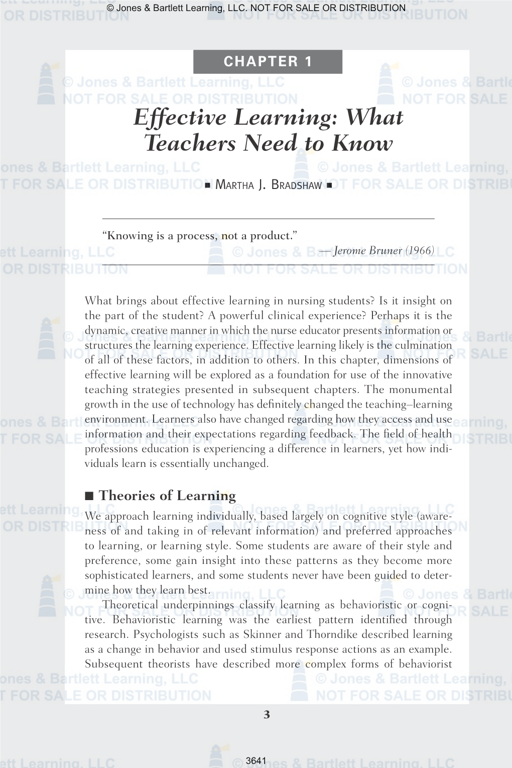 Effective Learning: What Teachers Need to Know