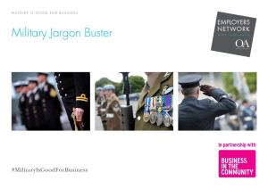 Military Jargon Buster #Militaryisgoodforbusiness