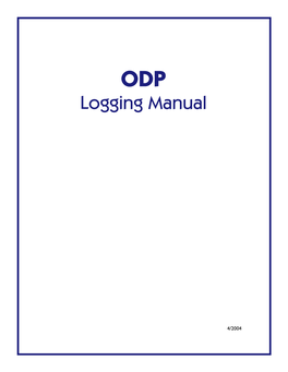 Logging Manual