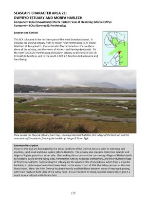 DWYRYD ESTUARY and MORFA HARLECH Component Lcas (Snowdonia): Morfa Harlech; Vale of Ffestiniog; Morfa Dyffryn Component Lcas (Gwynedd): Porthmadog