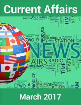 Current Affairs March 2017 Pdf