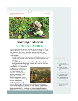 Growing a Modern VICTORY GARDEN Everyone Is Looking for Ways They Can Help During the Current COVID-19 Outbreak