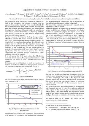 Deposition of Osmium Tetroxide on Reactive Surfaces