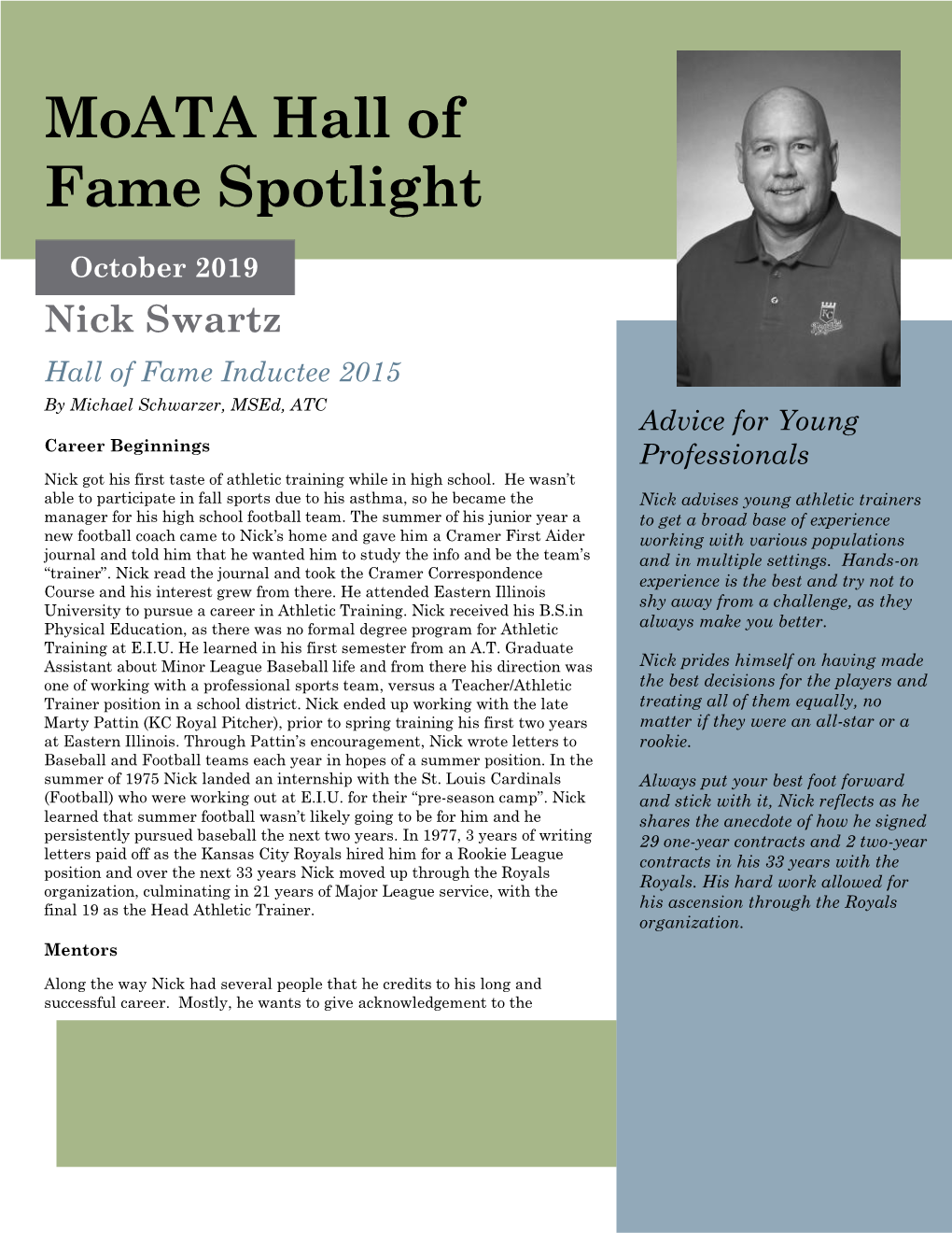 Moata Hall of Fame Spotlight