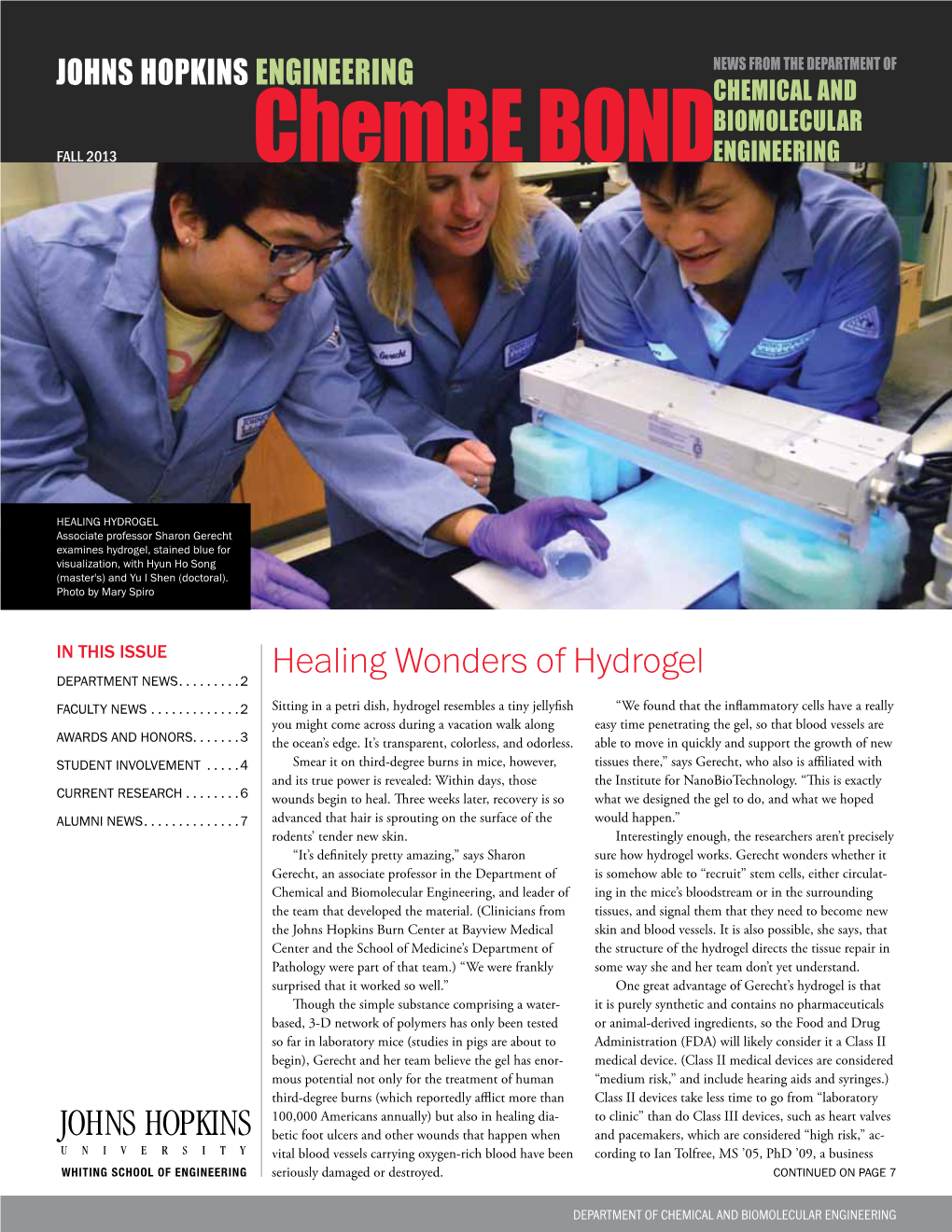 Healing Wonders of Hydrogel Department News