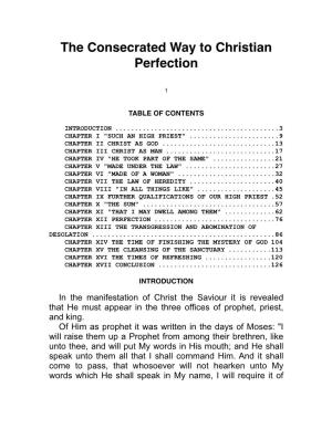 The Consecrated Way to Christian Perfection