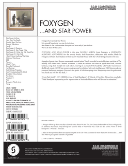 Foxygen ...And Star Power