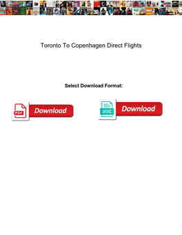 Toronto to Copenhagen Direct Flights