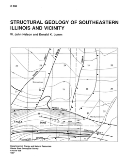 Structural Geology of Southeastern Illinois and Vicinity 1 W