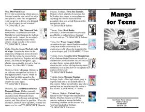Manga for Teens