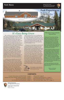 2008 the Ofﬁ Cial Newspaper of Lassen Volcanic National Park