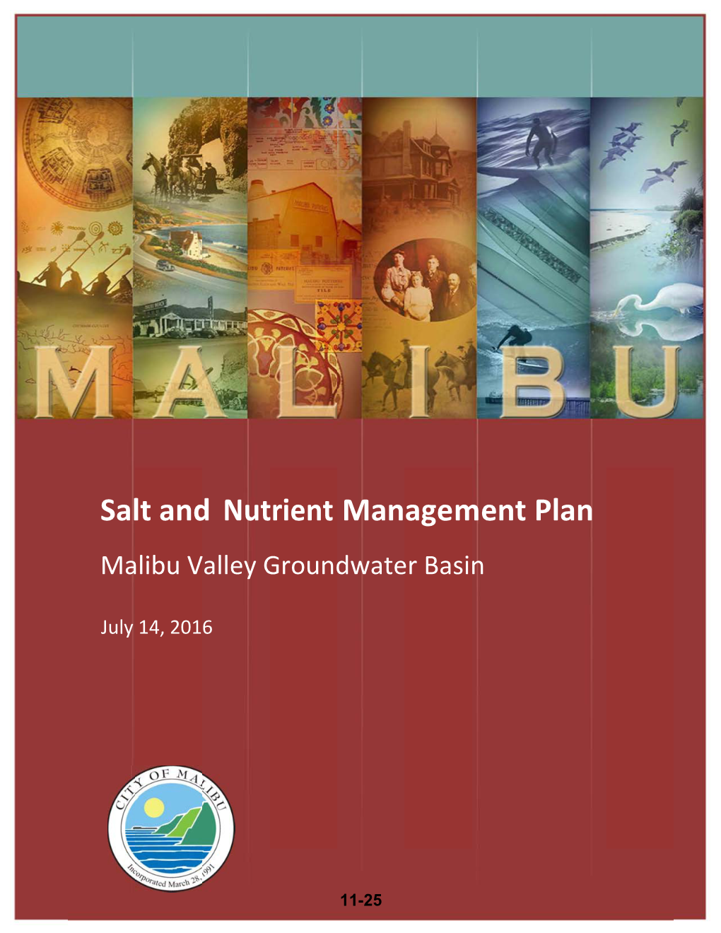 Salt and Nutrient Management Plan for Malibu Valley Groundwater Basin