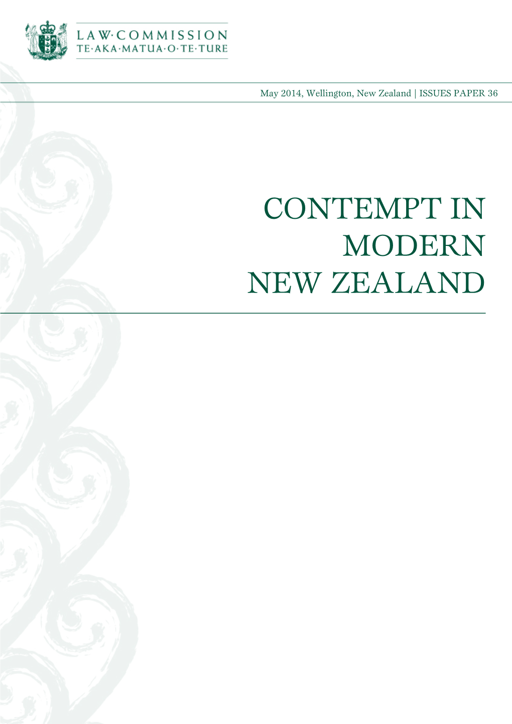 IP36 Contempt in Modern New Zealand