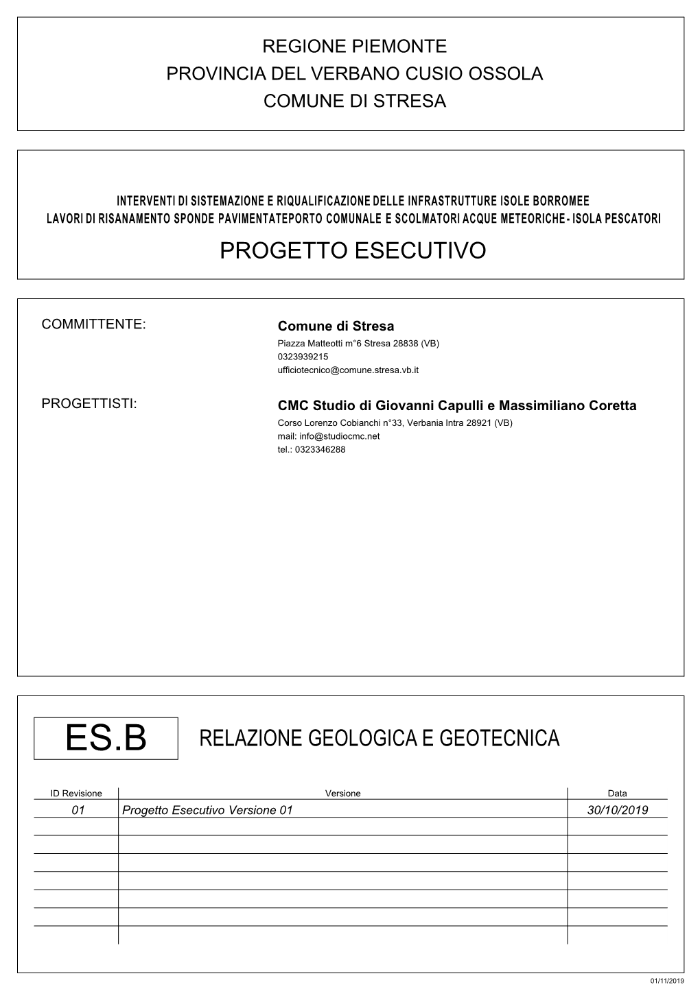 Relazione Geologica E Geotecnica