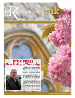 STOP PRESS New Bishop of Tonbridge