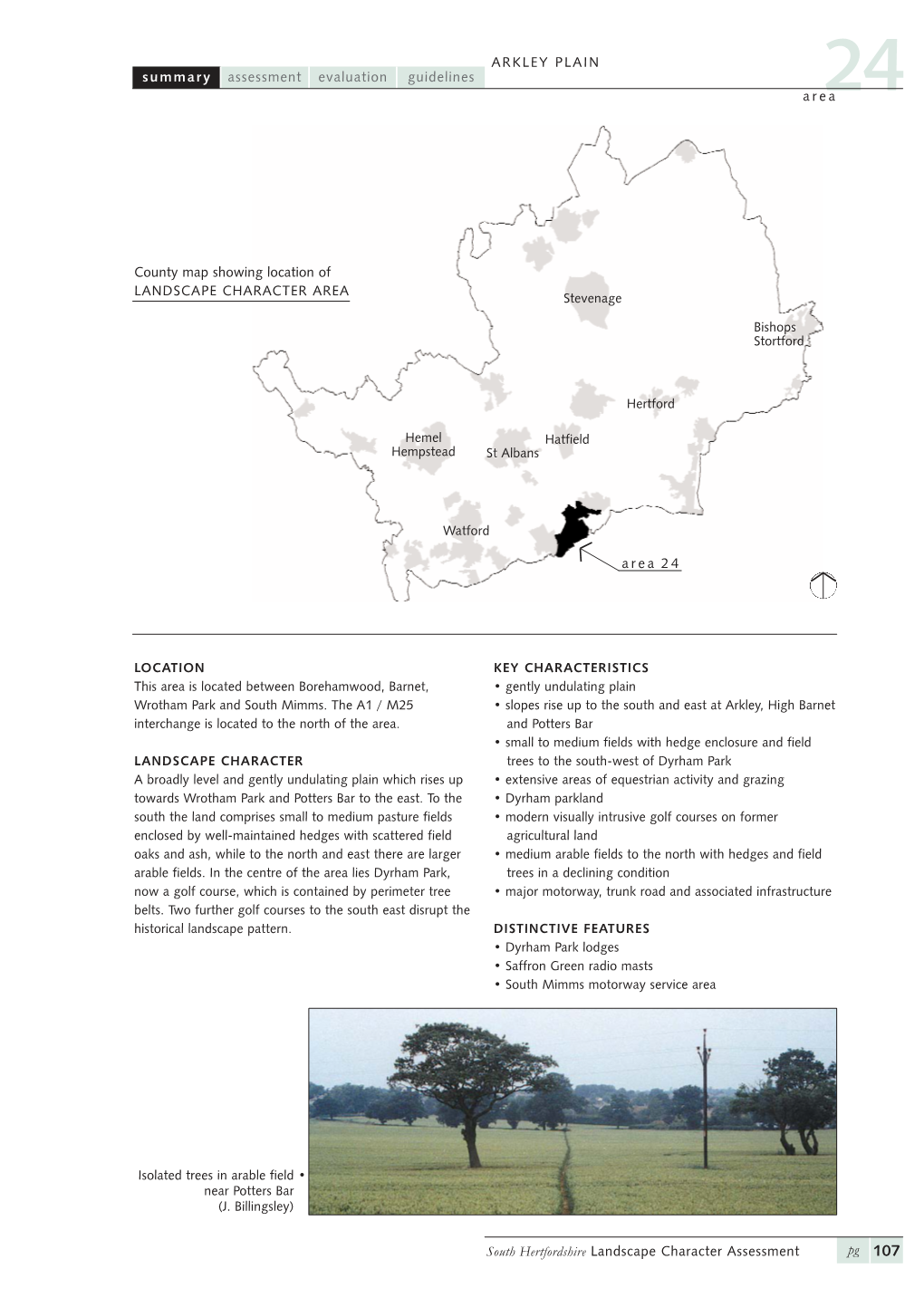 Eb01j Landscape Character Appraisal 024 Arkley Plain