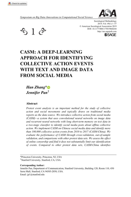 Casm: a Deep-Learning Approach for Identifying Collective Action Events with Text and Image Data from Social Media