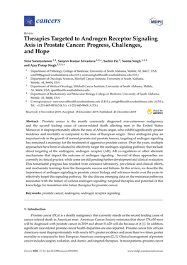 Therapies Targeted to Androgen Receptor Signaling Axis in Prostate Cancer: Progress, Challenges, and Hope