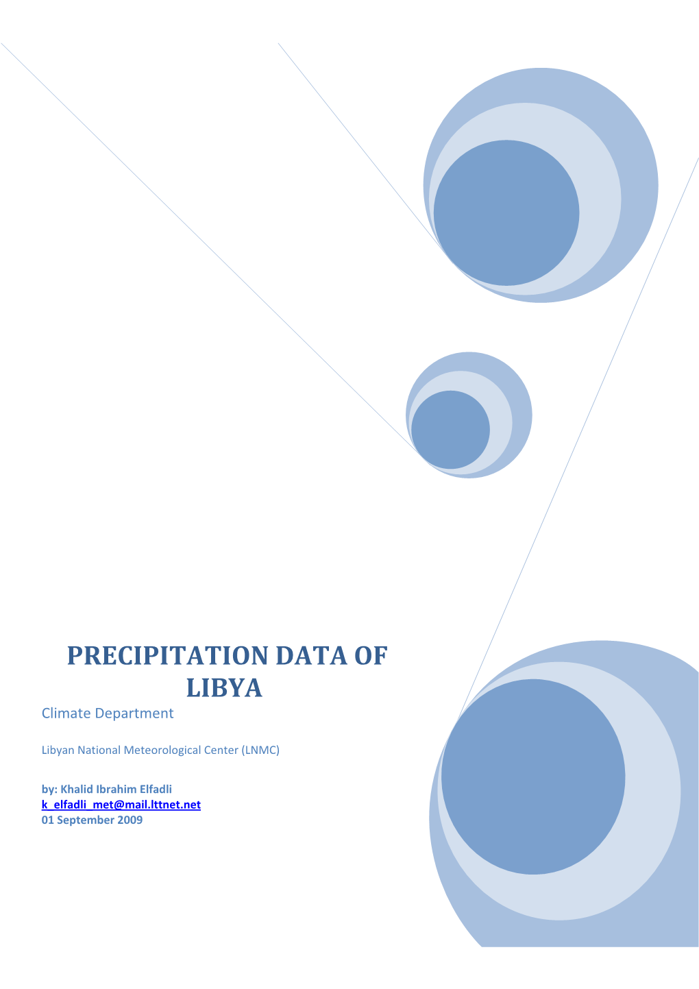 Precipitation Data of Libya