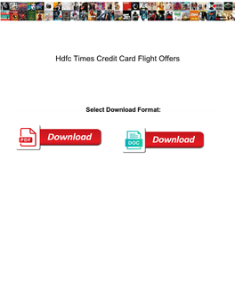 Hdfc Times Credit Card Flight Offers