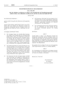 Durchführungsbeschluss Der Kommission Vom 2. Mai 2012 Über