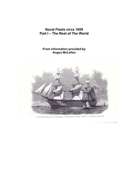 Hans Busk Wrote a Book Entitled “The Navies of the World” in 1859