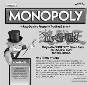 Monopoly: Yu-Gi-Oh! Rulebook