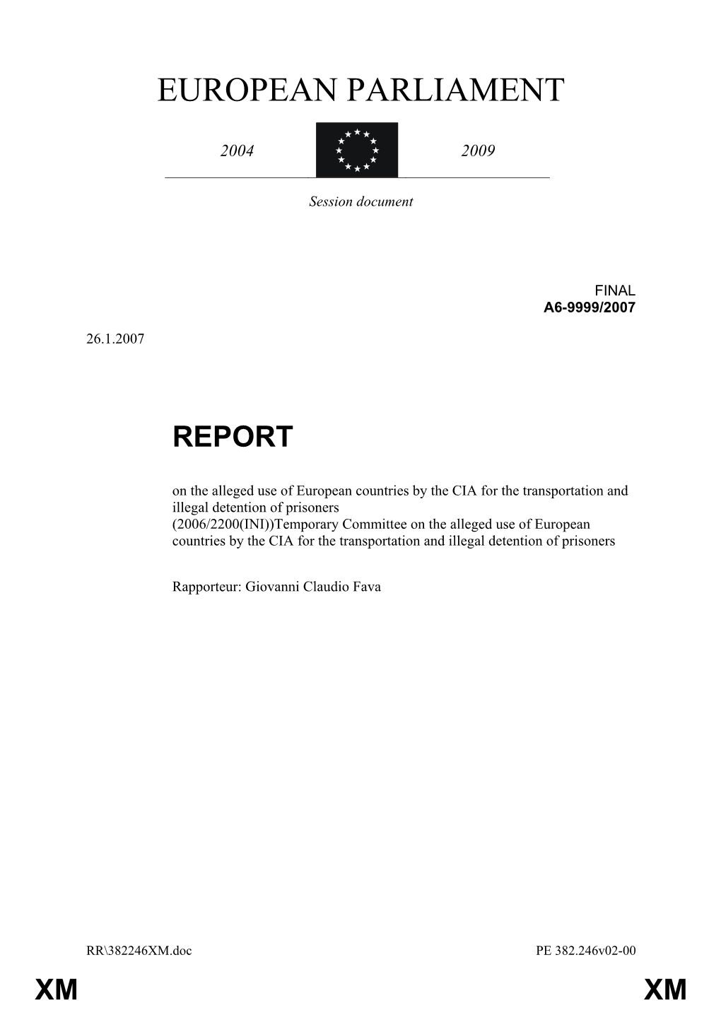 Inquiry Report As Adopted by the Committee on Civil