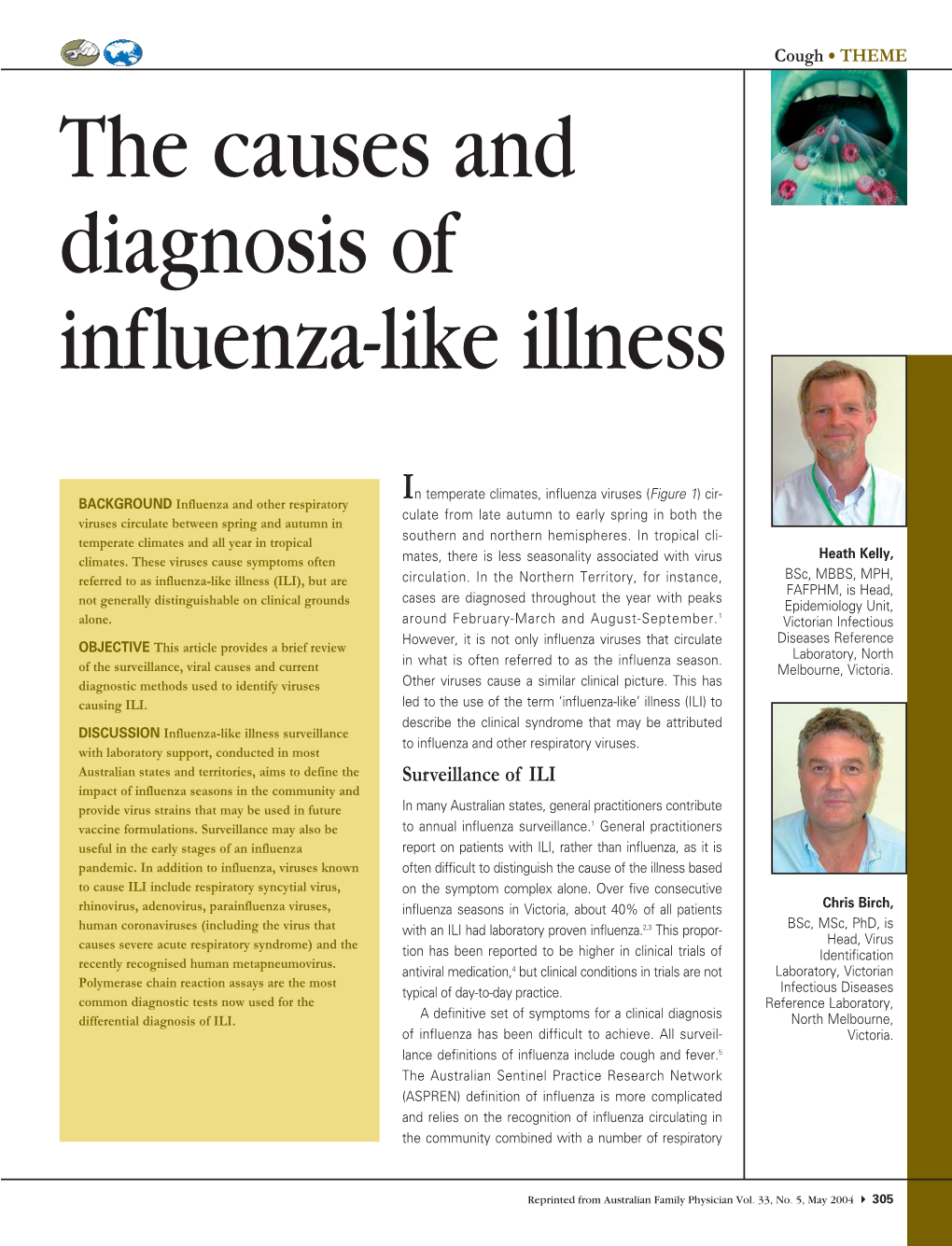 The Causes and Diagnosis of Influenza-Like Illness