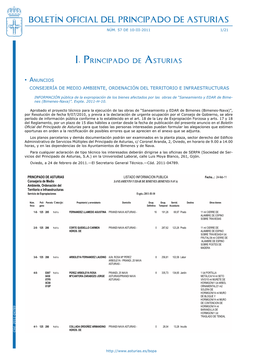 Boletín Oficial Del Principado De Asturias