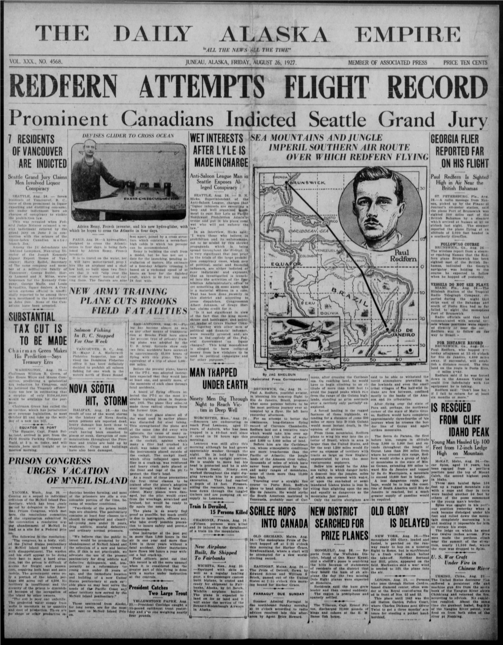 Redfern Attempts** Flight Record