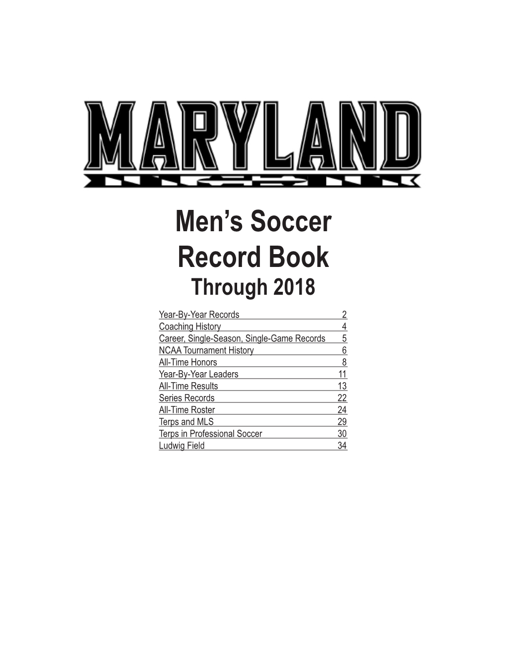 Men's Soccer Record Book