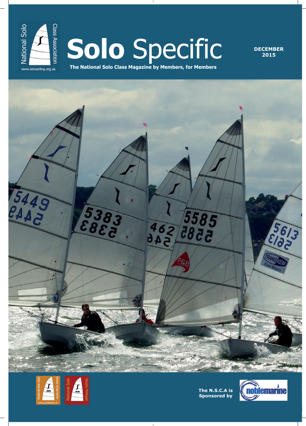 Solo Specific 2015 the National Solo Class Magazine by Members, for Members