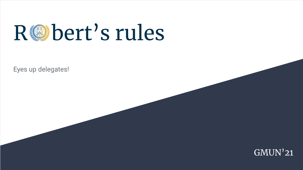 R Bert's Rules