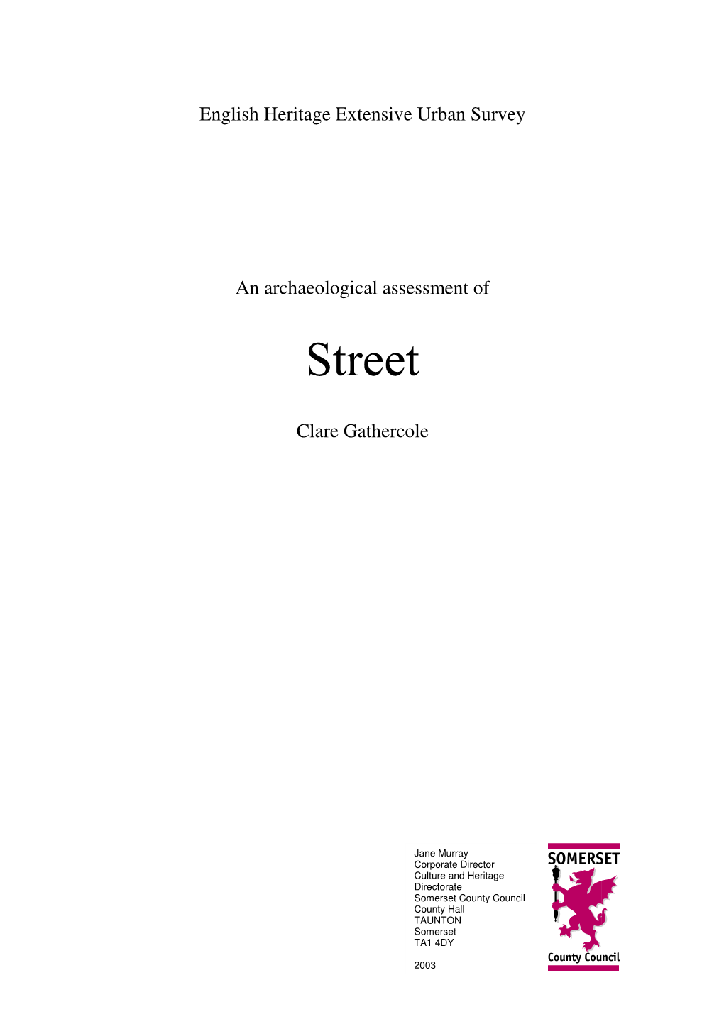 Download Street Report